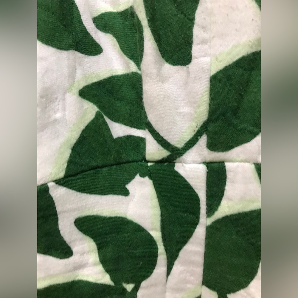 Kate Spade Quilted Garden Leaves Pique A-Line Dress, Green, Size 2! - Picture 9 of 10